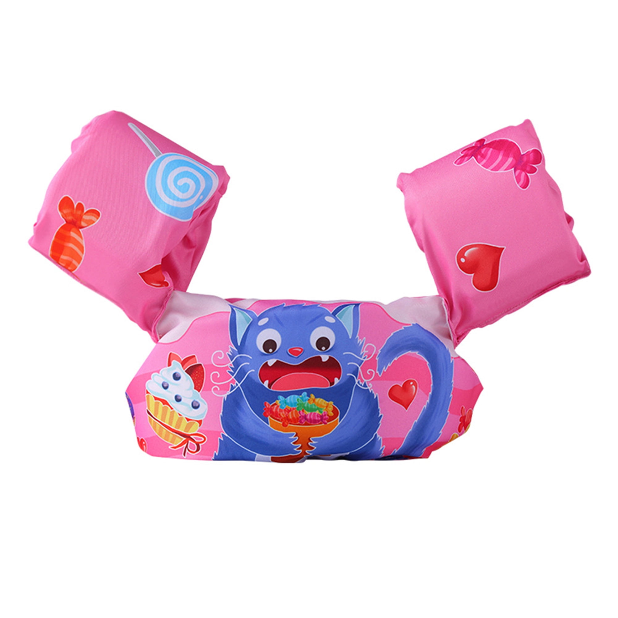 Rsrzrcj Toddler Kids Swim Vest Toddler Life Jacket With Adjustable Arm Floats Buoyancy Vest Water Aid Floater Sea Beach Pool Training Equipment For 22 55lb Boys Girls 2 6 Years Walmart Com