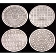 thumbnail image 1 of Godinger 4 Sous-Verres États-Unis Villes Trous d'Homme, 1 of 1