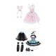 thumbnail image 1 of Conjunto de ropa para muñeca CUTICAT Trajes de vestir de muñeca con accesorios para el cabello, 1 of 8