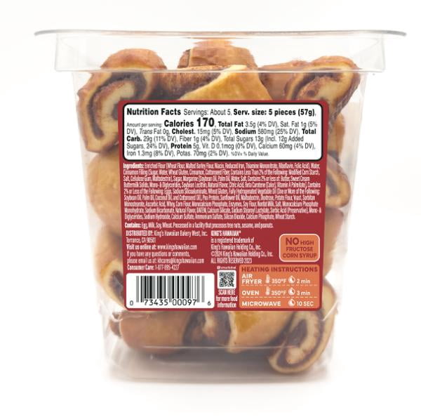 KING’S HAWAIIAN® Cinnamon Swirl Bites