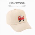 thumbnail image 3 of Gibobby Car Pattern Baseball Caps for Boys Girls Fire Truck Excavator Trucker Hat Adjustable Summer Sun Hat for Kids Age 12-18 Months 1-4T(One Size,Blue), 3 of 7