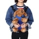 thumbnail image 3 of Perro de Mascota Durable de Moda de Cinco Agujeros Backpack Frontal Pecho Tote Bag Bolsa (Color : Azul, tama?o : S) Amonsee NO, 3 of 5