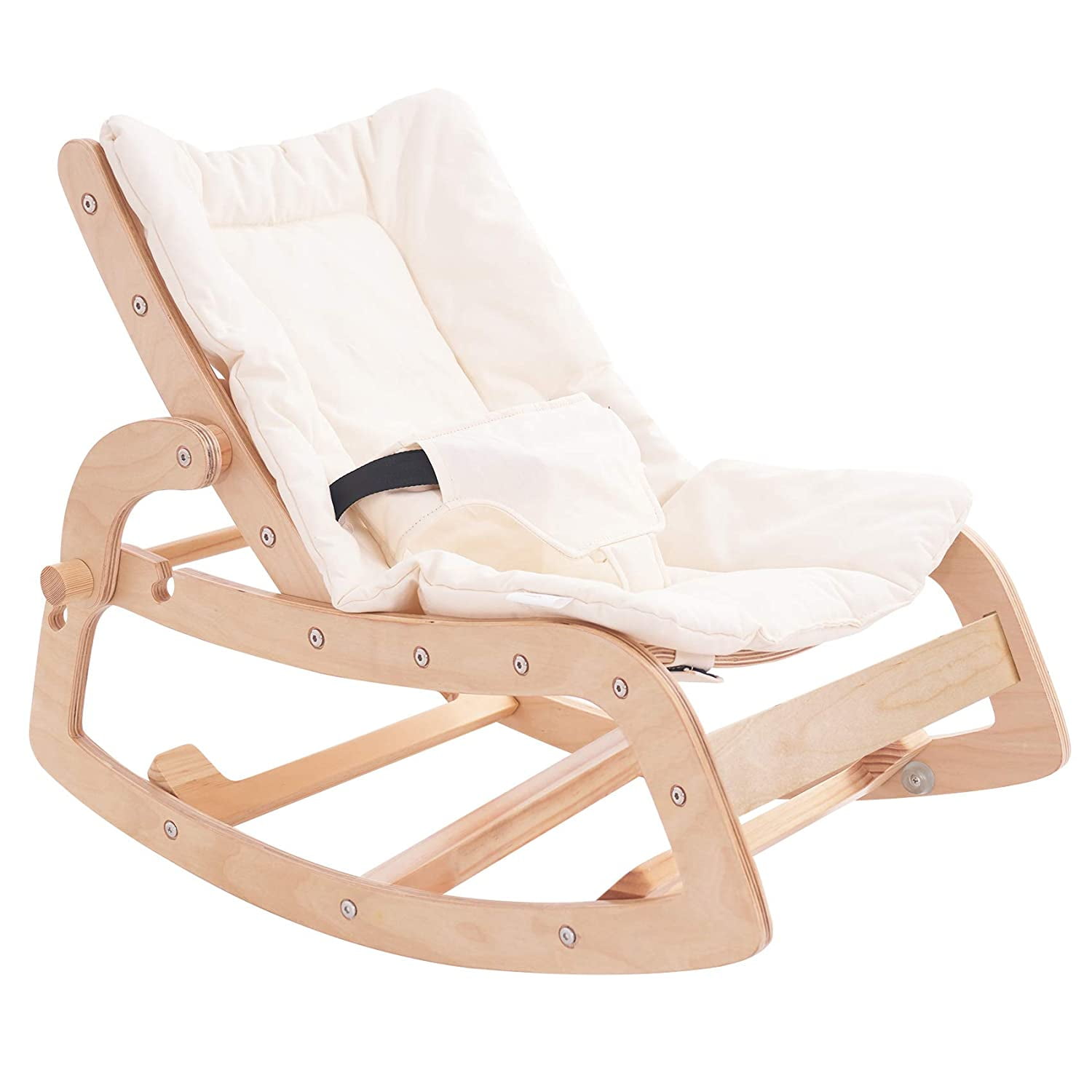 wooden bouncy chair