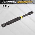 thumbnail image 3 of Uxcell 2pcs SL6 Slotted Impact Screwdriver Bits 1/4" Hex Shank 3" Long Magnetic Bit, 3 of 7