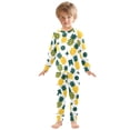thumbnail image 3 of Pineapple Geometric Pattern Cotton Pajamas 2 Piece Set Sleepwear Soft and Comfortable Homewear Nightwear, 3 of 7