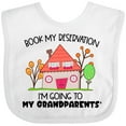thumbnail image 3 of Inktastic Book My Reservation I'm Going to My Grandparents' House Boys or Girls Baby Bib, 3 of 4