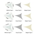 thumbnail image 2 of Parasol resistente a los rayos UV, 13 pies, toldo de vela triangular, refugio para plantas de jardín Tomshoo  Gris/Tipo 2, 2 of 7