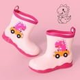 thumbnail image 2 of NOKIO Rainproof Footwear For Children, Girls' Waterproof Ankle Boots, Boys' Waterp-roof Wellies Kids Cartoon Dinosaur Printed Rain Shoes Shoes Outdoor Slip Boots Non Slip Rain PVC Children's Shoes, 2 of 9