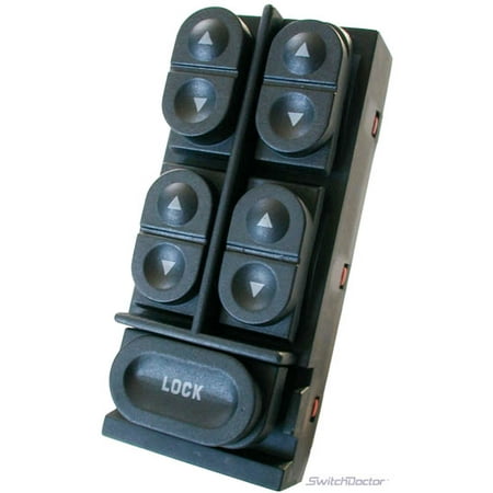 Ford Mustang Window Switch (Ford Mustang Convertible Master Power Window Switch 1994-2004 1 (1994 1995 1996 1997 1998 1999 2000 2001 2002 2003 2004) (electric control panel lock button auto driver passenger)