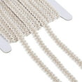 thumbnail image 6 of 12 Yards White Gimp Braid Trim 3/8 Inch Polycotton Woven Braid Trim Decorative Border Keel Trims for Costume DIY Crafts Curtain Slipcover Pillows Tablecloths, 6 of 8