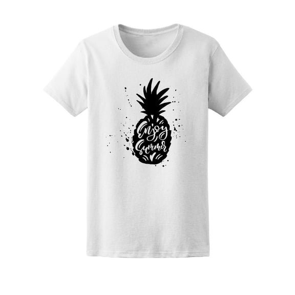 Enjoy Summer Tropical Pineapple Tee Women's -Image by Shutterstock