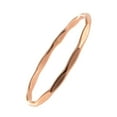 thumbnail image 4 of Gold, Rose, or Silver Stacking Ring, Sold as One Stackable Ring, Ultra Thin 1.2mm Stack Ring Minimalist Ring Knuckle Ring (9 US, Rose Gold Filled/ Faceted Hammered), 4 of 7