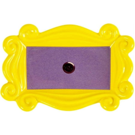 

TV Show Ceramic Trinket Tray | Authentic Of Monica Geller s Picture Frame Peephole | Accent And Storage Dish For Jewelry Accessories Keys Small Valuables | 4 x 6 Inches