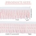 thumbnail image 3 of 2.5Yards 3-Layer Ruffle Lace Pleated Trim 3-5/8 inch Wide Chiffon Flower Trim Gathered Ribbon, 3 of 9
