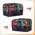 thumbnail image 3 of Sikiie Colorful Flower Dog A Toaster Covers 2 Slice Dustproof Toaster Cover Bread Machine Cover, Dustproof Cover - 11.4" x 7.5" x 7.9", 3 of 7