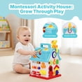 thumbnail image 3 of SaveJoy Montessori Activity Cube, 16-in-1 Interactive Baby Toys with Music, Educational Toddler Toys for 6-36 Months, Baby Girl Toys & Infant Learning Gift, 3 of 9