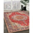 thumbnail image 3 of Ahgly Company Machine Washable Indoor Square Traditional Red Area Rugs, 4' Square, 3 of 7