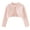 Pink, variant on FEOYA Girls Shrug Sweater Toddler Knit Cardigan Baby Kids Bolero Knitwear Long Sleeve Button Closure Jacket Spring Coat Cover Tops for 2-3 Years
