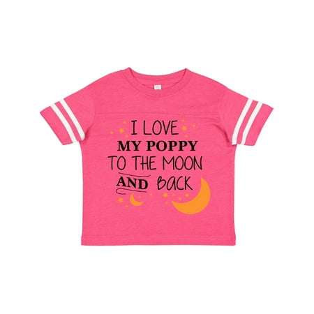 

Inktastic I Love My Poppy To The Moon and Back Boys or Girls Toddler T-Shirt