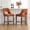 Orange, variant on Bar Stools Set of 2, Upholstered Counter Height Bar Stools, Modern Counter Stools with Wood Legs for Kitchen Island Dining Room Bar, Beige