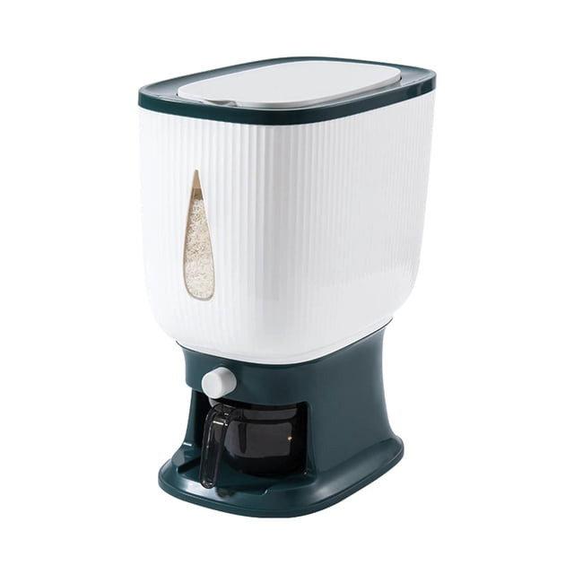 zhangmingg Large Capacity Household Rice Dispenser with Sealed Freshness Storage and Included Measuring Cup for Organized Kitchen Pantry