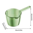 thumbnail image 3 of Strainers Filtering Mesh Tool for Kitchen Transparent Water Spoon with Spout Long Handle Clear Design for Easy Pouring, 3 of 9