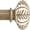 Weathered Wood, variant on Wood Curtain Rods for Windows 66 to 120 inch,1" Adjustable Heavy Duty Window Curtain Rod with Imitation Wood Grain Finials,Rustic Drative Drapery Rods Set,Size:36-120'',Weathered Wood