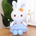 thumbnail image 1 of Cute / Soft / Bunny Plush Toys / Bunny Dolls with Carrot Hair Clips In Skirts / Children's Birthday Giftsblue65cm Deng Xun unisex, 1 of 2