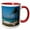 Red/White, variant on 3drose, Parasailing, Riu Palace, Dominican Republic - Ca14 Len0229 - Lisa S. Engelbrecht, 11oz Two-tone Black Mug