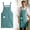 Green, variant on ZFSBZBS 1 Pack Kitchen Aprons, Apron for Cooking with 2 Pockets, Unisex Adjustable Neck Strap Chef Aprons for Men Women,Coffee
