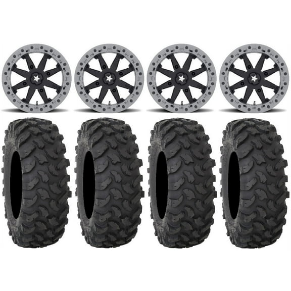 MSA Lok2 Beadlock 14" UTV Wheels 32" XTR370 Tires Can-Am Maverick X3 / Honda Pioneer 1000 / Talon