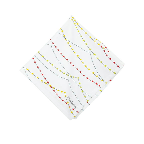 Christmas Lights Printed Holiday Napkin Set of 6