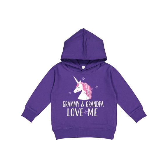 Inktastic Grammy and Grandpa Love Me Girl Unicorn Toddler Hoodie