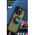 thumbnail image 4 of is Specially Designed for iPhone 13 Pro Anti-Fingerprint, Built-in 360° Rotating Ring Bracket Solid and Durable Magnetic car Phone case, Suitable for iPhone 13 Pro 6.1inches Male-Black, 4 of 6