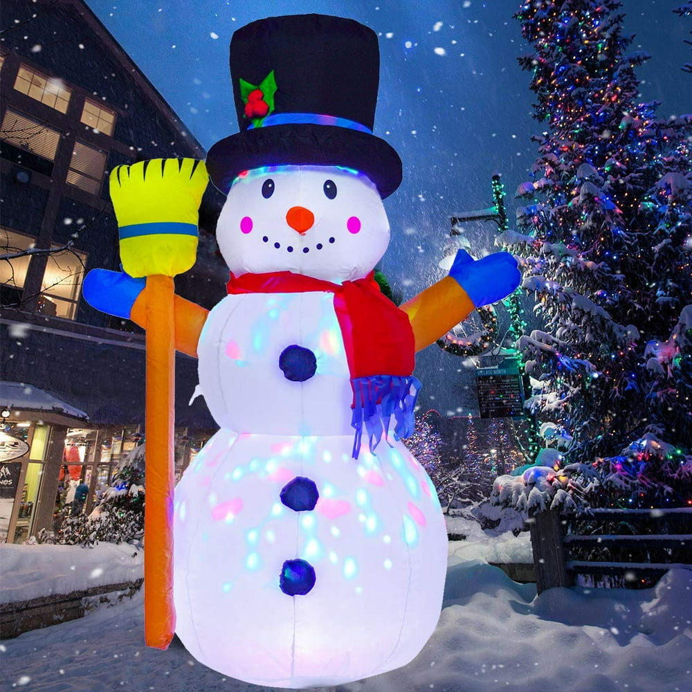 Coolmade Christmas Inflatable Snowman, with LED Light Christmas