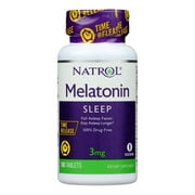 Natrol Melatonin 3 mg Sleep Time Release Dietary Supplement Tablets 100 ea (Pack of 2)