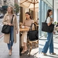 thumbnail image 6 of Tote Bag for Women, Lightweight Puffy Tote Bag with Compartments Shoulder Bag Handbag for Travel, Work, Gym | Lightweight, Puffy, Quilted, for Travel, Work, 6 of 9