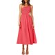 thumbnail image 2 of SAYOO vestidos largos acampanados para mujer 2022, verano sin mangas de un hombro fruncido Color sólido recorte de una pieza SAYOO casual, 2 of 6