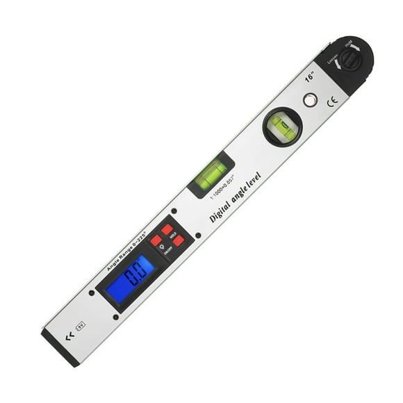 yeacher 0-225 Degree Digital Angle Level Meter Angle Finder Gauge 400mm 16inch Electronic Protractor Inclinometer with Dual Spiritlevel for Horizontal Vertical Measurement