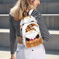 thumbnail image 5 of Disketp Autumn Gnomes Mochila de Lona Estampada, Mochila Escolar de Viaje Ligera para Estudiantes y Portátil-Small, 5 of 5