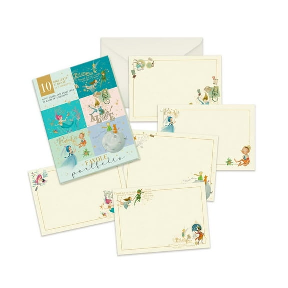 Favole (Fairy Tales) Portfolio with Medium Flat Cards and Envelopes