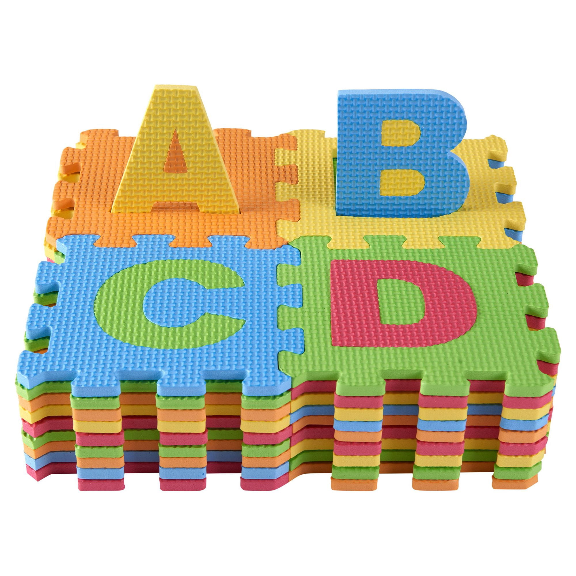 Dimple Baby Foam Play Mat 36 Interlocking EVA Tiles Colorful Alphabet Numbers 6.25in