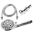 thumbnail image 2 of High Pressure Shower Head 10-Mode Handheld Showerhead Water Saving Rain Shower Head with Built-in Power Wash 59 Inch Hose and Bracket for Bathroom Adults Children Showering, 2 of 8