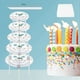 thumbnail image 3 of Soportes de Pasteles para Pasteles de Varios Niveles Soporte de Pasteles 5 Niveles (9/12/16/20/26 Cm) con 20 Rieles de Pasador de PláStico Soportes de Pasteles, 3 of 7
