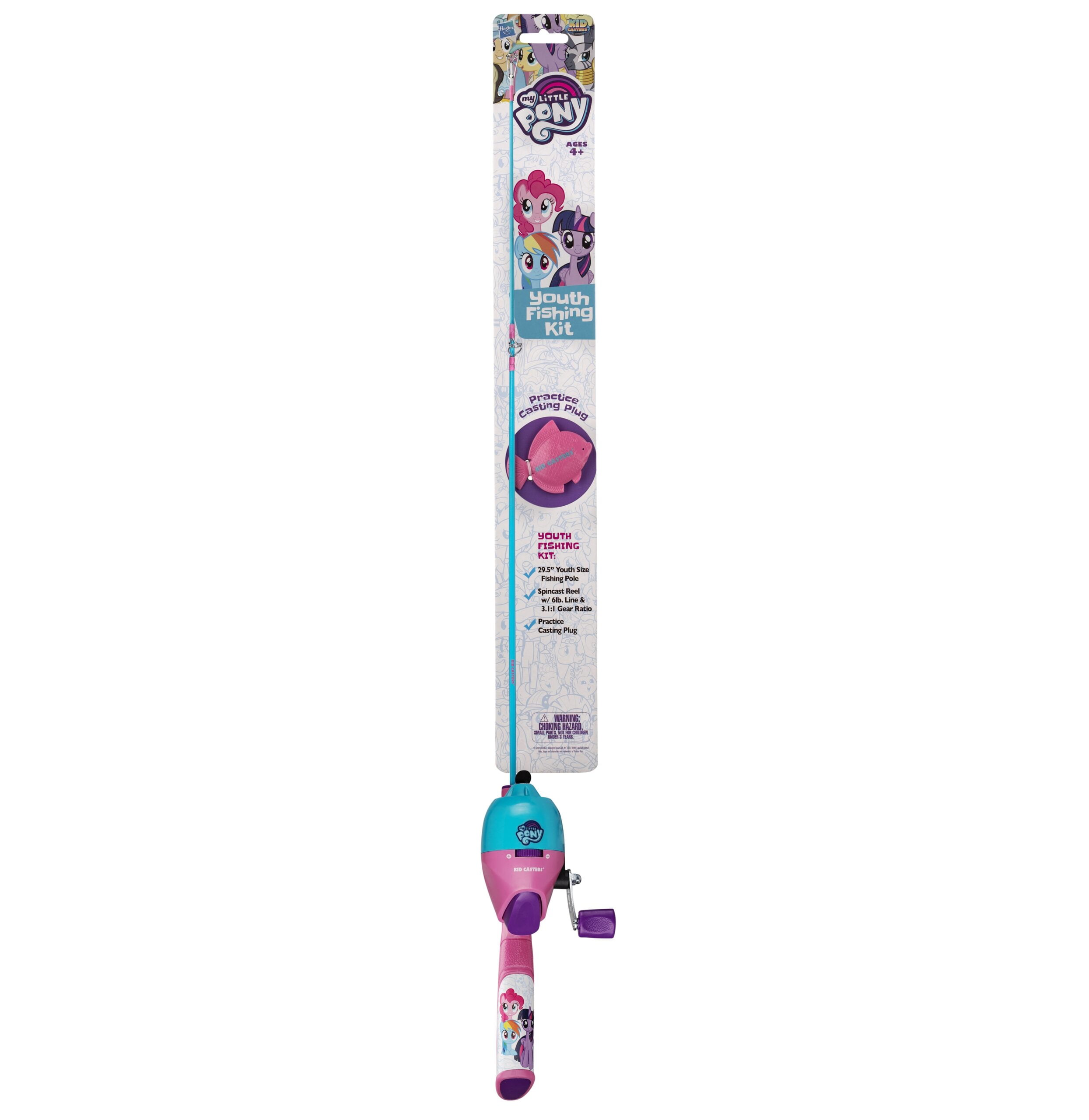 Kid Casters My Little Pony Spincasting Fiberglass Rod and Spincasting Reel  Combo Kit