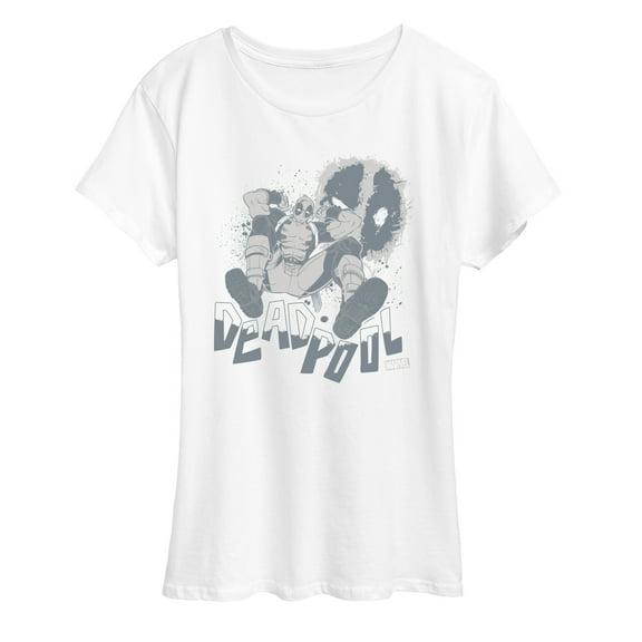 Marvel Deadpool - Monochrome - Women's Short Sleeve Graphic T-Shirt