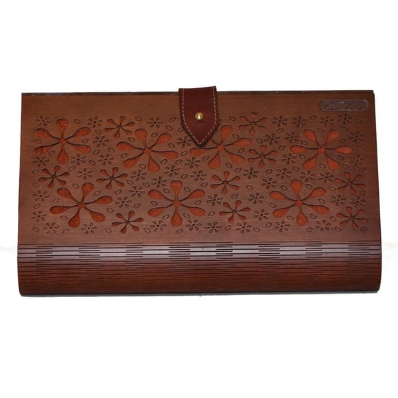 Bolsa Clutch Borse Della Vittoria Copos Nogal Forro Amber