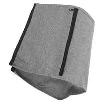 LOLIPPYY Foldable Grey Sewing Machine Carrying Case with Handle and Six Storage Pockets for Home Sewing Use