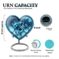 thumbnail image 2 of SABURIAL Ice Hockey Urn - Decorative Handmade Heart Shape Memorial Urns For Men & Women Ash - Unique Burial Cremation Urn For Ashes - Combo - 8 Inch Large & 3 Inch, 2 of 7