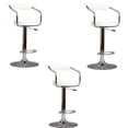 thumbnail image 1 of Heavenly Collection Adjustable Stool with stainless steel base SET OF 3, 1 of 4
